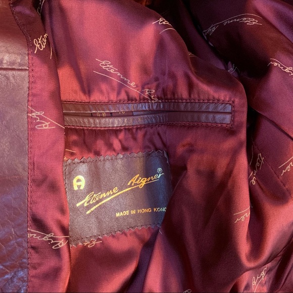 Vintage Aigner leather jacket - Picture 7 of 10